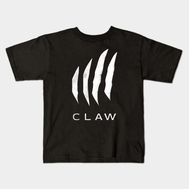 Claw Scratch Kids T-Shirt by ezral